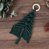 Décoration murale en macramé personnalisée, ornements étoile porte-bonheur, cloche, flocon de neige, pendentif, décoration murale pour arbre de Noël, décoration de Noël pour la maison