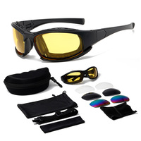 Nouvelles lunettes de cyclisme anti-vent avec protection UV400, lunettes de protection oculaire colorées pour l'extérieur, unisexes, vision nocturne, pour la randonnée dans le désert
