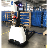 Forklift Otomatis dengan Pemetaan Laser SLAM Dilengkapi 360 °   Sensor Laser Penggerak Pallet Cerdas Tanpa Awak untuk Otomatisasi Gudang
