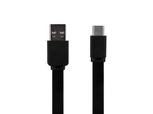 Flat <strong>USB</strong> <strong>Type</strong>-C to <strong>Type</strong>-A 3.2 Gen1 Charge and Sync Cable - 5Gbps, 3 Amp Charging, Reversible <strong>Connector</strong> - Product Image 2