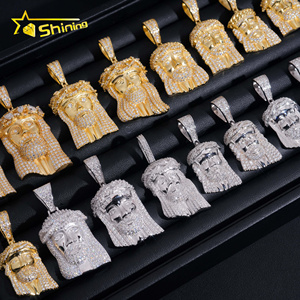 925 <span class=keywords><strong>argento</strong></span> Jesus ghiacciato fuori collezione di ciondoli Hip Hop Moissanite <span class=keywords><strong>ciondolo</strong></span> GRA catena personalizzata <span class=keywords><strong>ciondolo</strong></span> per <span class=keywords><strong>uomo</strong></span> donna - Product Image 6