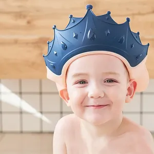 Silicone bébé chapeau de bain imperméable grand bonnet de douche de bébé pour protecteur tête oeil oreille shampooing casquettes visière chapeau pour enfants en bas âge