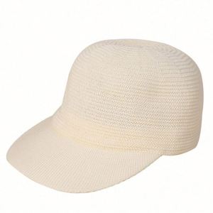 Arrival Summer Breathable Sport <b>Sun</b> <b>Hat</b> Women <b>Men</b> Sunshade Solid Color Simple Knitted Baseball Cap - Product Image 5