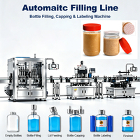 Ligne de remplissage entièrement automatique pour beurre de cacahuète, machine de remplissage, de bouchage et d'étiquetage pour pots et bouteilles de pâte d'arachide