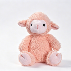 Oveja de peluche personalizada, oveja de peluche rosa, juguete de cordero sentado, lindo cordero de peluche - Product Image 2