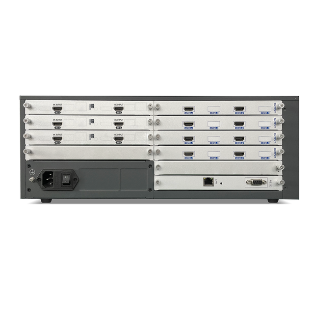 Ultra HD 6IN 8OUT Modular Video Wall Controller FPGA Hardware 4K30Hz Video Processor Hybrid Matrix Switcher for LED/LCD Display