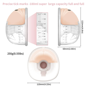 OEM Bebek Süt Pompası Süt Toplama 3-12 Emiş Seviyesi Değişken Akışlı Akıllı Düşük Gürültülü Eller Serbest Elektrikli PP Silikon - Product Image 5