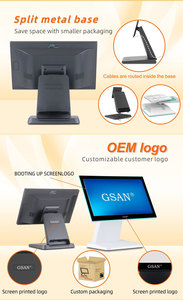 Sistem POS Layar Sentuh All-in-One Aluminium 15,6 Inci untuk Supermarket, Mesin Kasir Point of Sale dengan Hardware POS dan VFD - Product Image 3