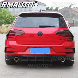 2 Piezas para VW Golf 7.5 MK7.5 GTI R Rline 2017-2020, Divisor de Parachoques Trasero, Alerón Trasero, Embellecedor de Luz Antiniebla, Piezas Exteriores para Automóvil - Product Image 2