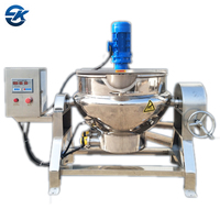 Jus de pomme en acier inoxydable 316L, agitateur, vapeur, gaz, chauffage électrique, bouilloire avec mélangeur