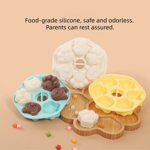 Stampi in Silicone 3D a Forma di Animali e Cartoni Animati per Alimenti per Bambini, Torte, Gelati, Riutilizzabili e Pieghevoli, Personalizzabili per la Festa della Mamma - Product Image 5