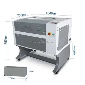 Di alta qualità cnc 4060 460 CO2 Laser macchina di taglio Laser Cutter per la pelle/gomma stampaggio macchine per incisione laser