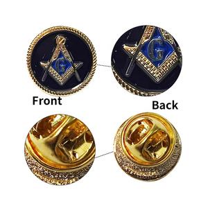 China OEM Schwarze Freimaurer-Anstecknadeln Gestalten Sie Ihre Eigene Freimaurerische Anstecknadel - Product Image 6