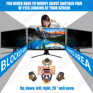 NANOBLIND <span class=keywords><strong>Écran</strong></span> de confidentialité pour <span class=keywords><strong>écran</strong></span> d'ordinateur de bureau de <span class=keywords><strong>24</strong></span> <span class=keywords><strong>pouces</strong></span> Blocs de sécurité 96% UV Finition mate ou brillante Filtre de confidentialité à 4 voies - Product Image 3