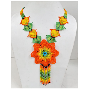 Collar de cuentas de semillas Rojas crema hecho a mano, joyería de moda india de estilo Vintage, directo de la India, regalo de verano para ocasiones - Product Image 3