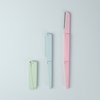 Tondeuse à sourcils en acier inoxydable |   Rasoir à sourcils pliable pour femmes, pour une coupe précise, outil de maquillage à poignée lisse