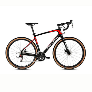 Bicicleta de Carretera Twitter Gravel 700C con Cuadro de Carbono y Frenos de Disco Dobles - Product Image 1