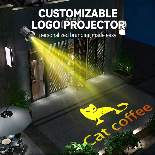 2026 Hot Sale HD Projector 100w Waterproof Led Gobo Logo Rotation IP65 Outdoor Advertising Image Projector Led Outdoor Projector
