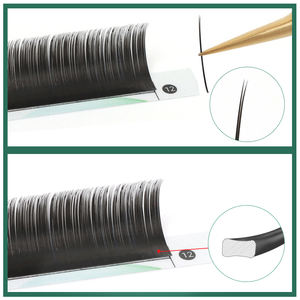 Lagee 0.12 0.15 0.20 — Extensions de <span class=keywords><strong>cils</strong></span> noirs, Double embout, Super doux, plats Ellipse, mat - Product Image 4