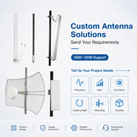 Antenne de station de base omnidirectionnelle verticale en fibre de verre VHF 168 MHz 5 dBi extérieure N-Femelle pour système radio