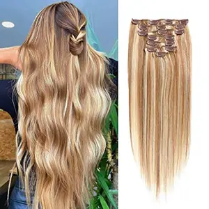 Hot Selling High Quality 100% Human Hair Virgin Clip In Hair Weft with Competitive price