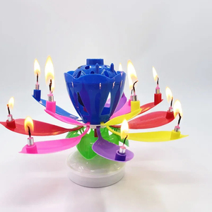 Nuevas Velas Musicales Giratorias con <span class=keywords><strong>Canción</strong></span> <span class=keywords><strong>de</strong></span> <span class=keywords><strong>Feliz</strong></span> <span class=keywords><strong>Cumpleaños</strong></span>, Lámpara <span class=keywords><strong>de</strong></span> Loto Electrónica <span class=keywords><strong>de</strong></span> Doble Capa Colorida para Fiestas <span class=keywords><strong>de</strong></span> <span class=keywords><strong>Cumpleaños</strong></span>, Juego <span class=keywords><strong>de</strong></span> Velas <span class=keywords><strong>de</strong></span> Loto - Product Image 1