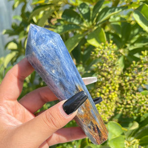 Fanshi Offre Spéciale Naturel Bleu Kyanite Baguette Cristal Poli Artisanat <span class=keywords><strong>Cyanite</strong></span> Point pour La Guérison pour La Décoration De La Maison Cadeau D'énergie - Product Image 1