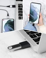 Adaptateur USB C OTG 10Gbps boîtier en alliage d'aluminium Type C mâle vers USB3.0 femelle alimentation USB C Hub pour ordinateur portable