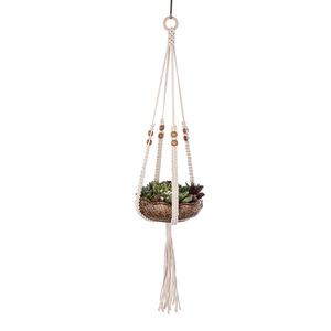 Corde en coton écologique tressée à la main pour la décoration Art Déco DIY, idéale pour suspendre des paniers, des pots de fleurs et des décorations de chambre. - Product Image 3