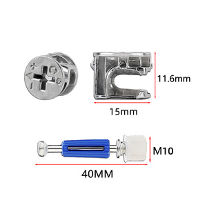 Conector excéntrico metálico para muebles, accesorios de máquina, plantilla de conexión, herrajes de bloqueo para uso en cocina y comedor - Product Image 5