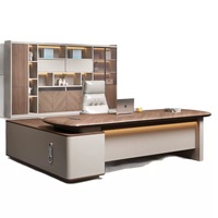 Bureau de direction en bois haut de gamme, écoresponsable, design moderne et luxueux pour immeuble de bureaux