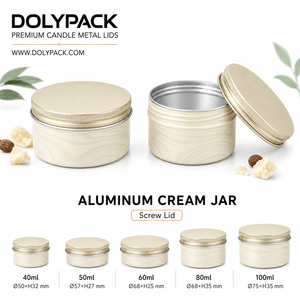 Großhandel Aluminium-Kosmetikdose mit minimalistischem Roségold-Kreis-Artwork und Schraubverschluss für Gesichts- und Körpercreme - Product Image 1