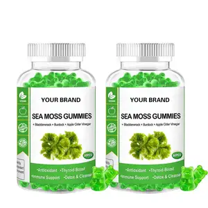 Private custom natural health products organic seaweed slimming vitamin gummies beauty skin bear children