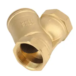 HGZK – vanne à bille femelle DN15 1/2 pouce, filetage NPT, vanne à bille en laiton Type Y, filtre de crépine pour l'eau