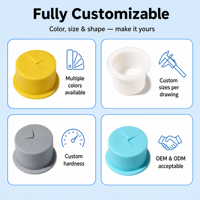 Tapón de Silicona para Botellas de Reactivos, Tapón de Sellado para Frascos de Laboratorio, Suave, Flexible, a Prueba de Polvo, Tamaño Personalizado, Tapones de Laboratorio OEM ODM