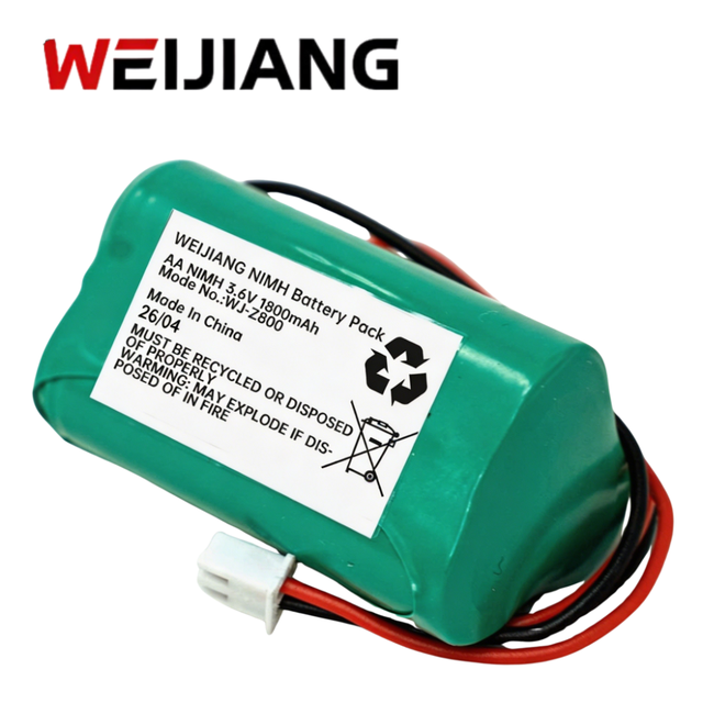 OEM Customized 3.6V AA 1800mAh Ni-MH Battery Pack Rechargeable Nickel Metal Hydride Battery for Power Devices