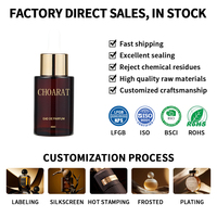 Botella de Vidrio Ámbar Redonda de Alta Calidad de 30ml 50ml 80ml 100ml para Aceites Esenciales, Envase Cosmético para Aceite Corporal y Capilar con Gotero