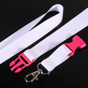 الحبل البوليستر معرف مضحك تخصيص الحبل الأبيض مع الشعار - Product Image 3