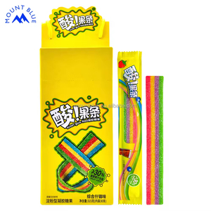 Bonbons Gélifiés Aigres en Bandelettes Multicolores aux Saveurs de Fruits, Directement de l'Usine, Divers Goûts - Product Image 3