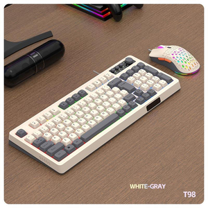 T98 Wired 98 Keys Gaming Keyboard RGB Mouse Set Backlight Breathing Light Multimedia Function for Desktop PC Laptop - Product Image 2