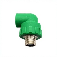 Coude mâle en PPR vert pour installation d'eau chaude et froide