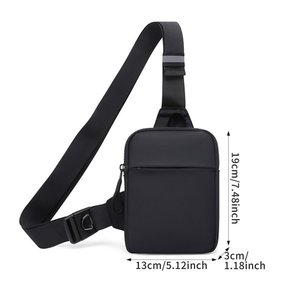 Borsa a Tracolla Mini Personalizzata per <span class=keywords><strong>Uomo</strong></span>, Leggera in Nylon, per Sport all'Aperto e Viaggi, Porta Telefono - Product Image 5