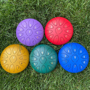 Wholesale 8 Inch 11 Notes Steel Tongue <b>Drum</b> for Music Performance Sound Healing Relaxation - Product Image 2