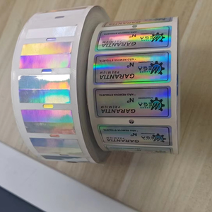 Etiquetas de Papel Holográficas Personalizadas, Resistentes al Aceite, con Código QR Imprimible, Recortadas, con Holograma de Seguridad 3D - Product Image 1