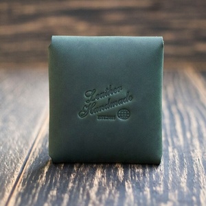 New Design Vintage <strong>Crazy</strong> Horse Leather <strong>Earphone</strong> Clip Holder Cable Organizer Small Size Genuine Leather <strong>Earphone</strong> Case - Product Image 3