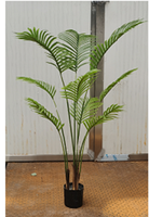 Interior hogar Ornamental pequeño grande falso en maceta Majestad árboles Artificial Majestad Areca palmera plantas para la venta