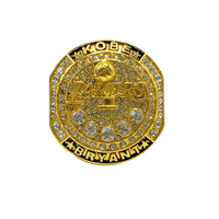 Haute qualité 2016 Lakers Championship Ring Kobe 20e anniversaire retraite bague de mode commémorative