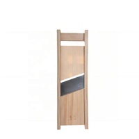 Verstelbare houten mandoline-snijder/rasp Eco-serie met handbeschermer - roestvrijstalen mes - handmatige groentesnijder - kartonnen verpakking - familiepakket