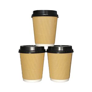 Vasos de Papel con Diseño de Pared Ondulada Personalizados al Precio Más Bajo, Directo de Fábrica, para un Solo Uso - Product Image 2