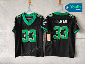 批发青年儿童费城球衣26 Saquon Barkley 1 62 Kelce Jalen伤害33 DeJean缝制美式足球球衣 - Product Image 5